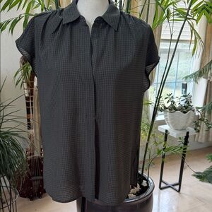 Max Studio Green Short Sleeve Blouse